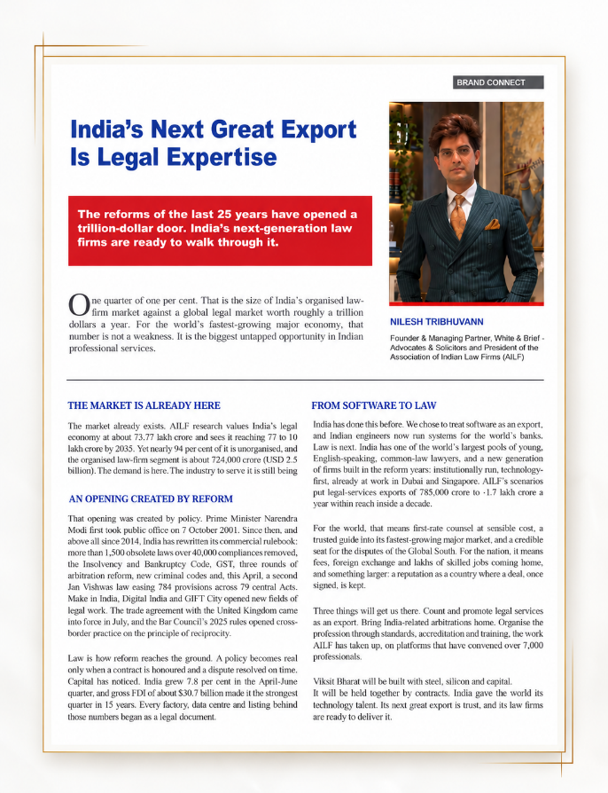 The article as published in Forbes India, 2 October 2026, by Nilesh Tribhuvann